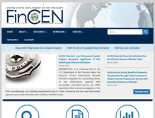 Tablet Screenshot of fincen.gov